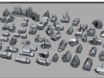 MRVL architecture set 3D model