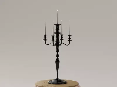 CANDELABRO GRANDE - PORTA VELAS 3D print model