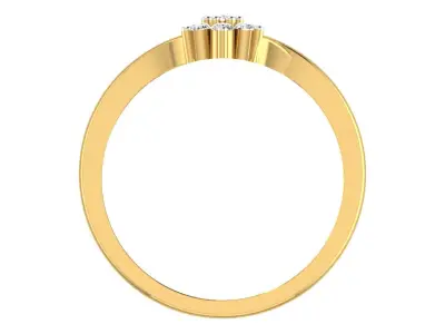 Women Ring  Render 3dm STL OBJ FBX Details 3D print model 11