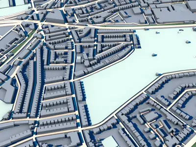 Ruskin Park London Victorian South London Park  3D model
