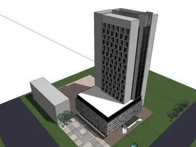 vacation spot-Resort-Fashion Leisure Hotel-0220 3D model
