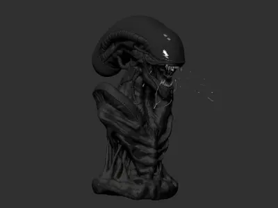 Xenomorph Bust 3D print model purchase
