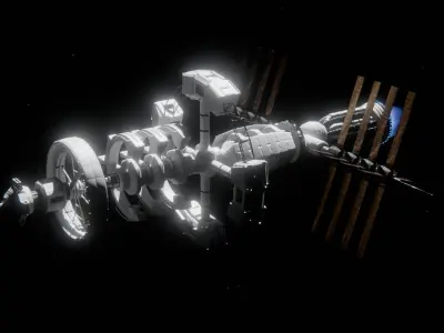 Space Station 3D Model 3D model