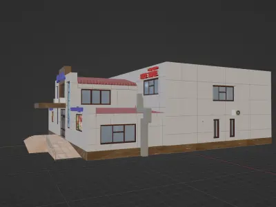  City Mall post-USSR Kazakhstan 3D model