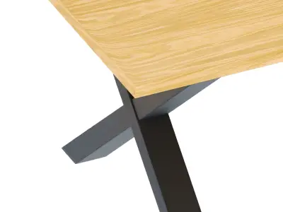 MONTREAL Industrial Dining Table 3D model