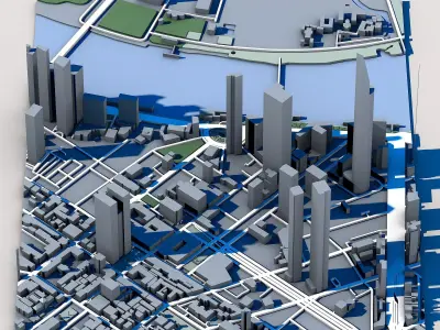 Vietcombank Tower Ho Chi Minh City Skyscraper  3D model