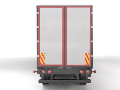 Generic Semi Trailer Truck 01 3D model