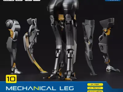 MECHANICAL LEG PACK PBR-VOL02 3D model