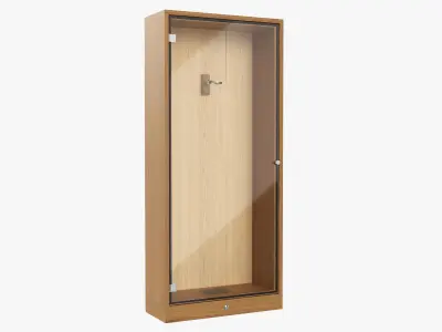 Guitar display cabinet 3D model