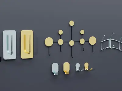 Hook Pack - 58 Model Variation - Tiling Textures Low-poly 3D model