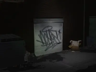 Garages pack  Low-poly 3D model