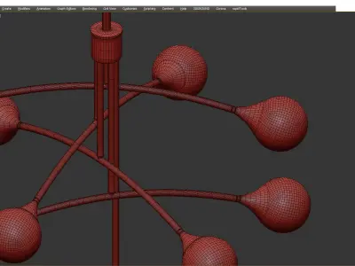 Marble Plafonds Low-poly 3D model