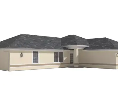 House-022 Low Poly 3D model