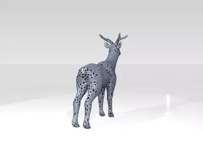 Deer Voronoi 3D model