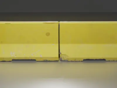 low-poly barrier barricade Low-poly 3D model