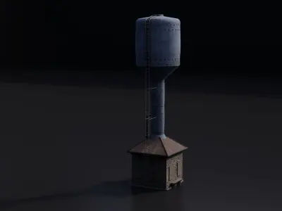 Water pump House 3D model