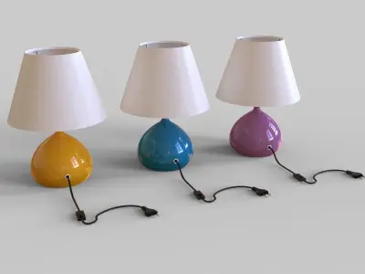 Table lamp 3D model 100