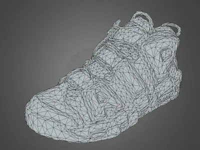 3D Nike Air More Uptem model Low-poly 3D model