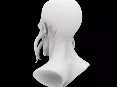 Alien Warrior Bust 3D Print Model 3D print model