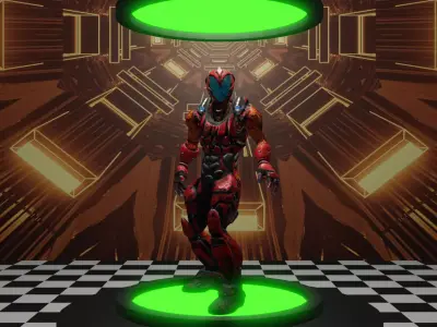 Cyber Venom Low-poly 3D model