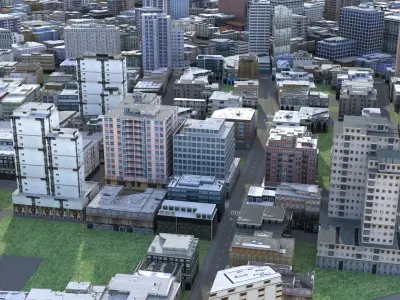 City 69 Low-poly 3D model