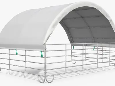  Portable Livestock Shelter with Horse Fur 