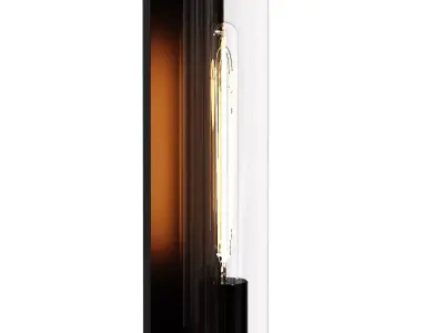 lucide sligo wandlamp zwart 3D model