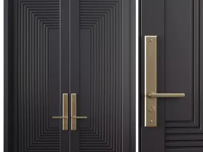 Entrance door set9 3D model