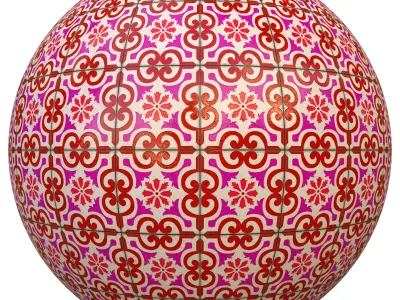 tile patterned 158-seamless-4k-pbr  3D model