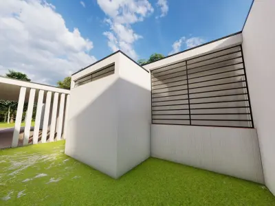 Casa Scene-villa-modern house 3D model 17