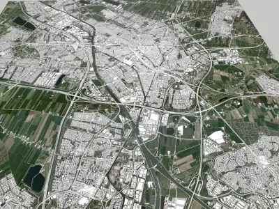 Cityscape Utrecht Netherlands 3D model