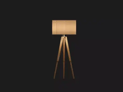 Modern Tripod Floor Lamp 3D model