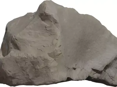 Realistic Limestone Rock 3D Model  Low-poly 3D model