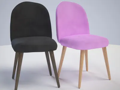 Chair ar vr optimized Low-poly 3D model