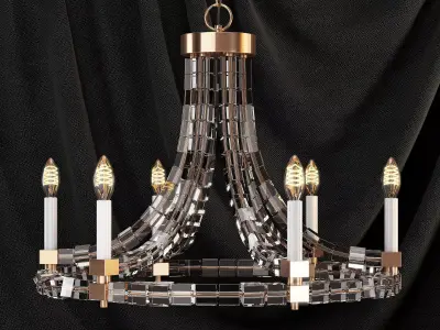 Gramercy mirayn chandelier 3D model