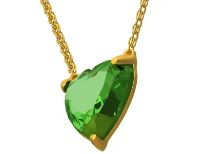 GEMSTONE HEART PENDANT Collection 3D model