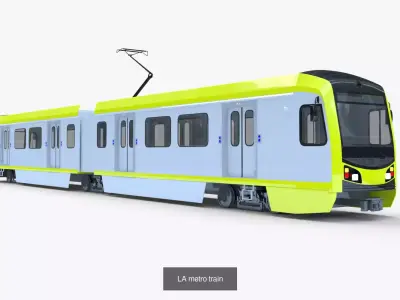 American trains bundle 3D Model Pack