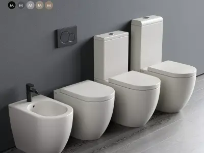 Ceramica Cielo Smile WC Low-poly 3D model