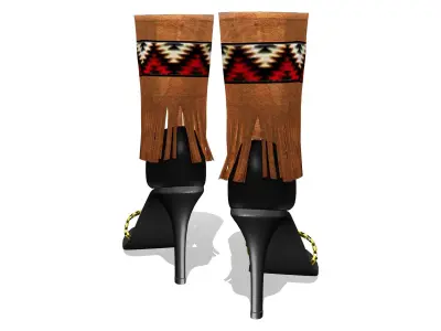 Native High Heel Shoes Low-poly 3D model