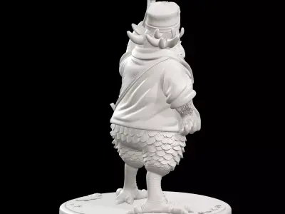 Gallusoid Mechanic Mutant Chicken Overlord Mechanical Specialist 3D print model
