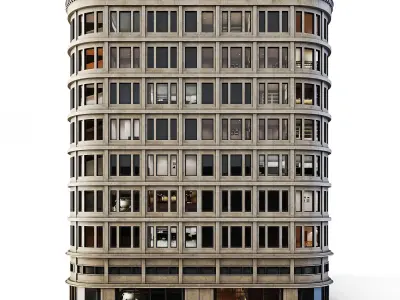 Tenement Building Low-poly 3D model