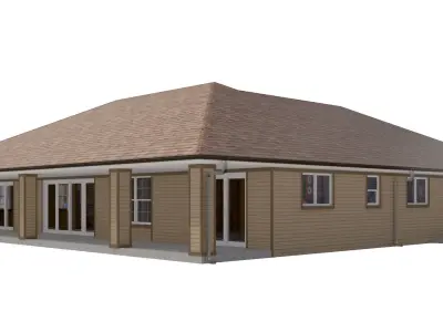 House-015 Low Poly 3D model