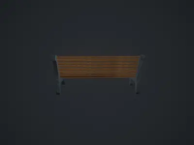 Park Bench Free low-poly 3D model get