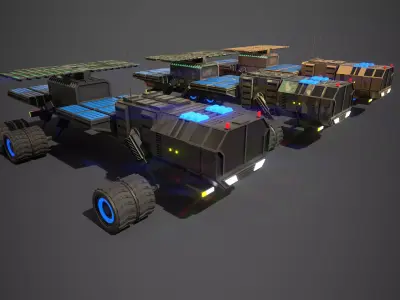 Rover Nine Low-poly 3D model