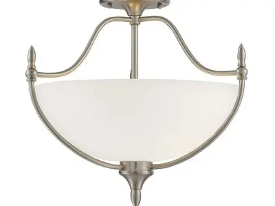 Ellender 3 - Light Bowl Semi Flush Mount - 2 Colour Free 3D model