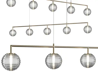 doul aromas pendant light Low-poly 3D model