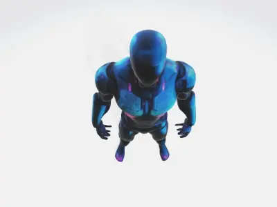 Super futuristic suit 3D model