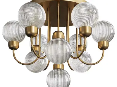DUM chandelier Low-poly 3D model