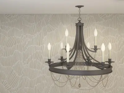 Allaire - P400006-020 Chandelier Model StudioQ 3D model