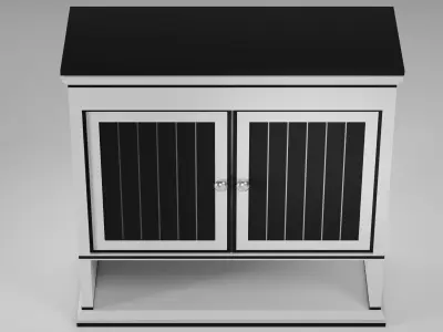 Bathroom Cabinet  Modern Storage Unit Low-poly 3D model